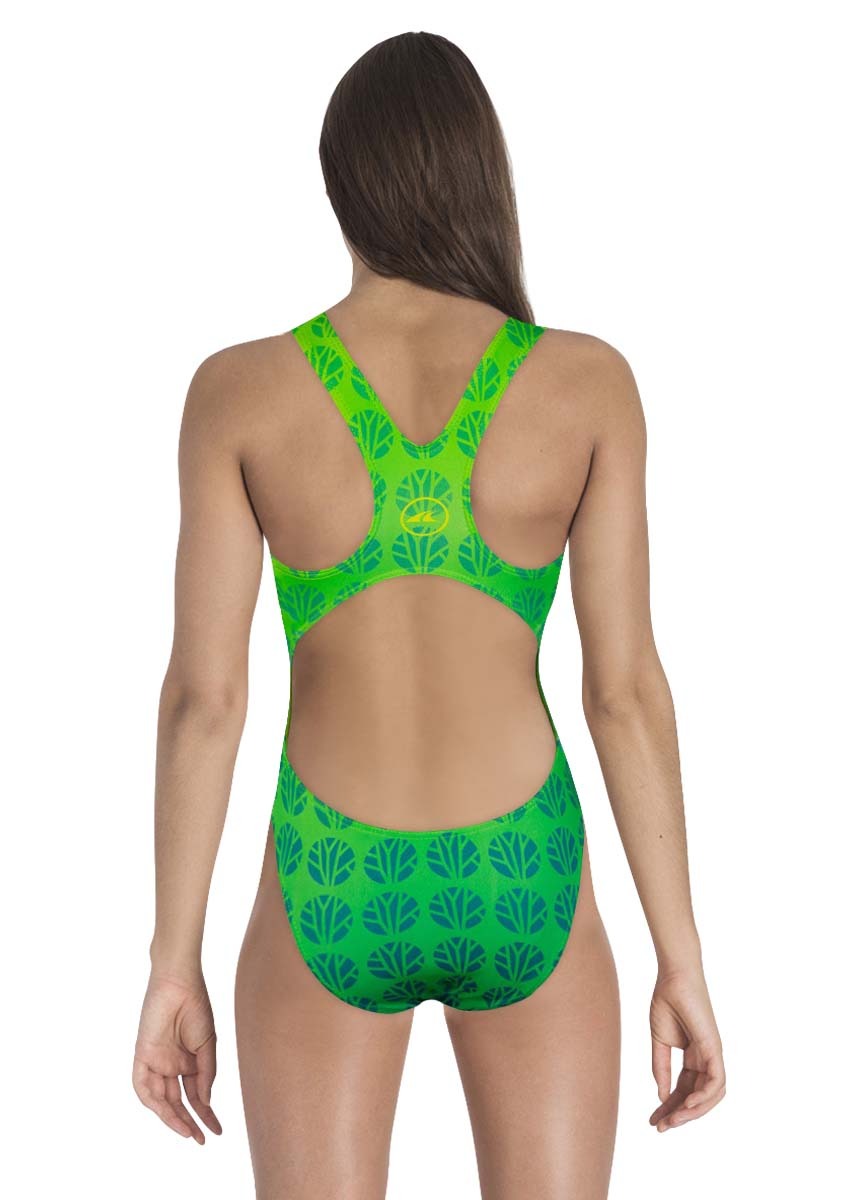 Akron Women's Element Earth Swimsuit - Green