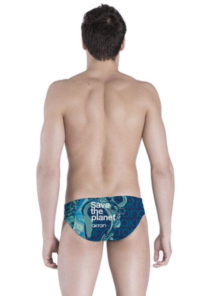 Akron Men's Save The Water Brief - Blue
