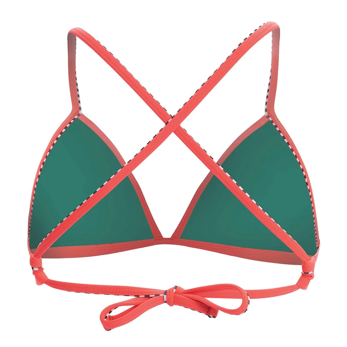 Uglies Revibe Solid Triangle Bikini Top - Coral 