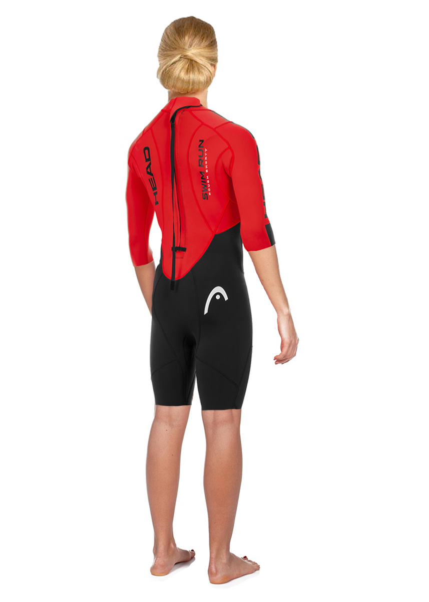Head Swimrun Rough Shorty Womens Wetsuit - Black/Red