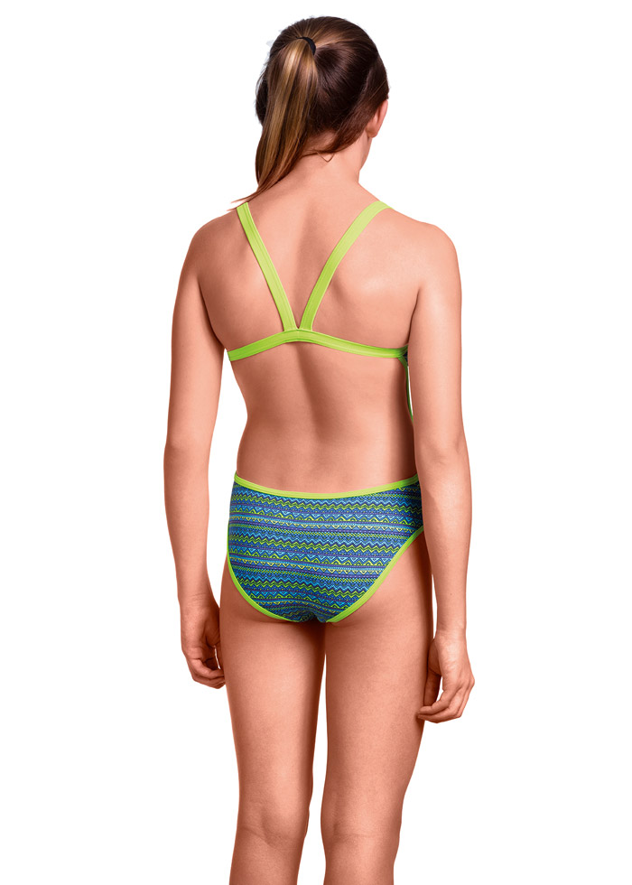 Aquafeel Junior Blue Horizon V-Back Swimsuit
