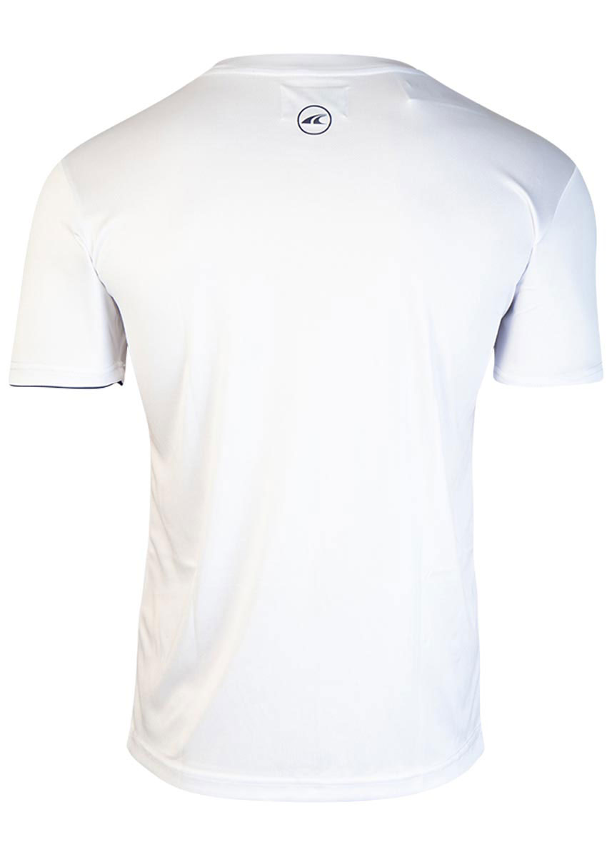 Akron Denis Technical T-shirt - White / Royal Blue