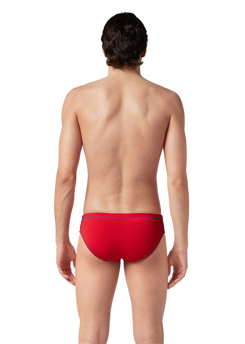 Akron Men's Addison Evo Bicolour Brief - Black/ Red