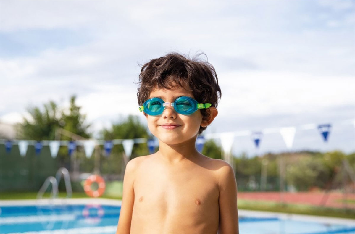Zoggs Little Ripper Junior Goggles - Aqua / Green / Blue