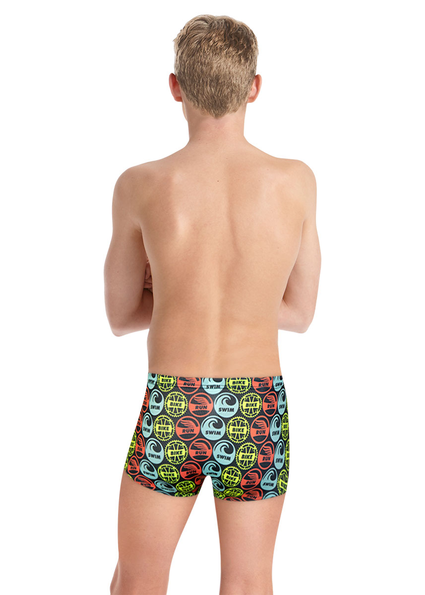 Turbo Boy's Tribal Super Tank Trunks - Multicoloured