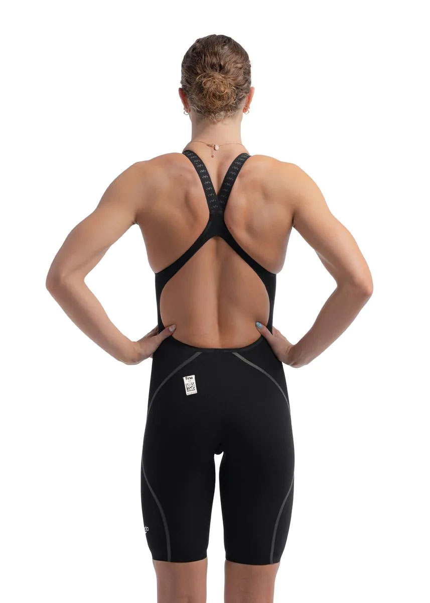 Speedo Fastskin LZR Pure Intent 2.0 Openback Kneeskin - Black / Iridescent