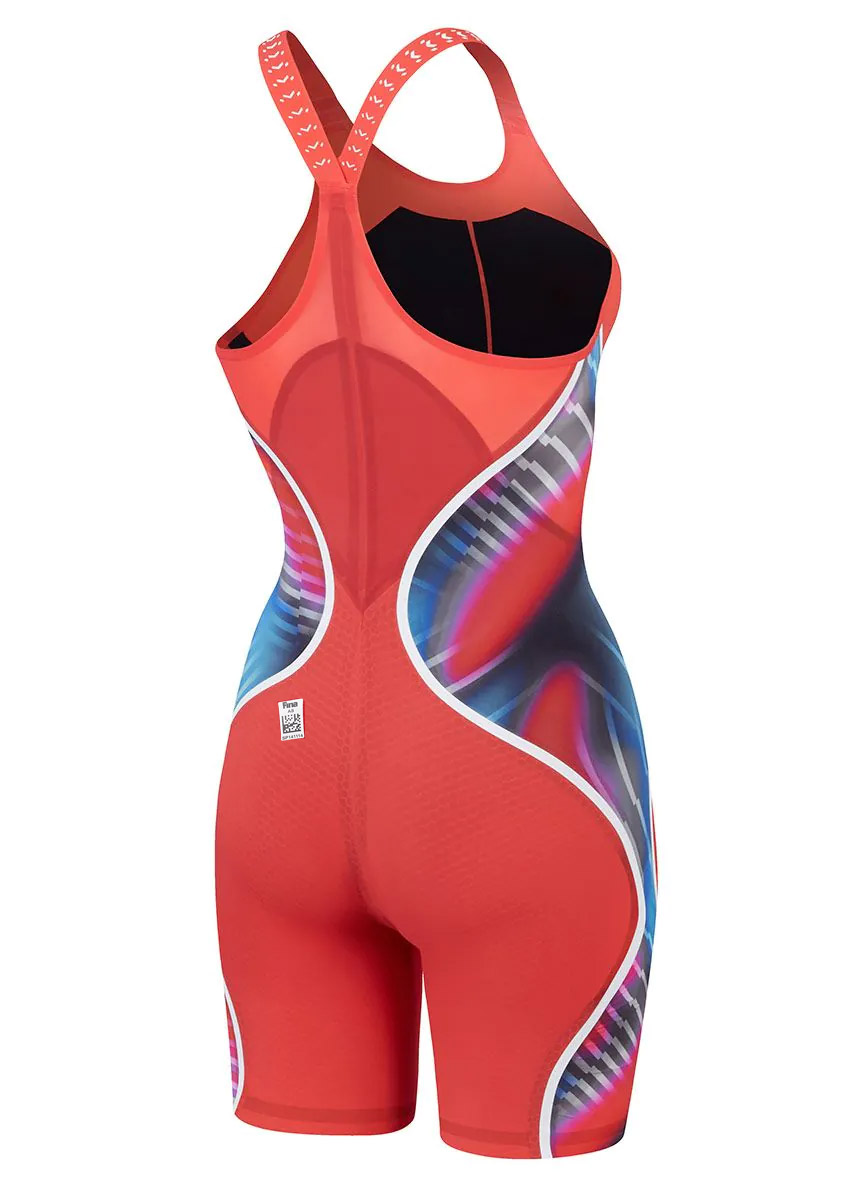 Speedo Fastskin LZR Pure Intent 2.0 Closedback Kneeskin - Flame Red / Picton Blue 