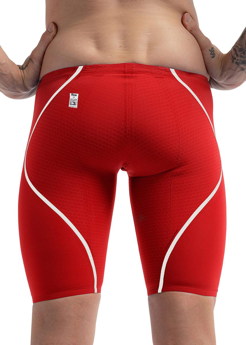 Speedo Fastskin LZR Pure Intent 2.0 Jammer - Flame Red / White