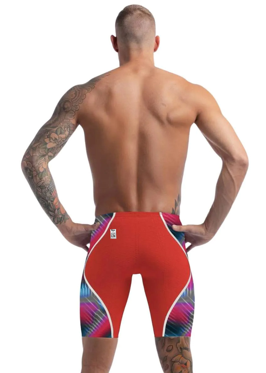 Speedo Fastskin LZR Pure Intent 2.0 Jammer - Flame Red / Picton Blue
