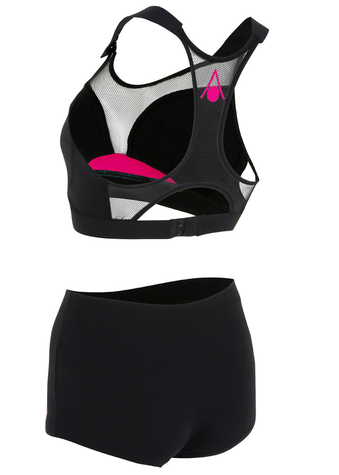 Aquasphere Kobi 2 Piece Swimsuit - Black / Pink