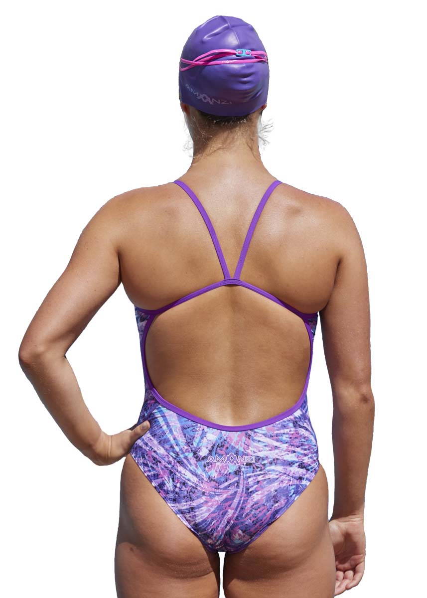 Amanzi Glacial Pro Back Swimsuit on model