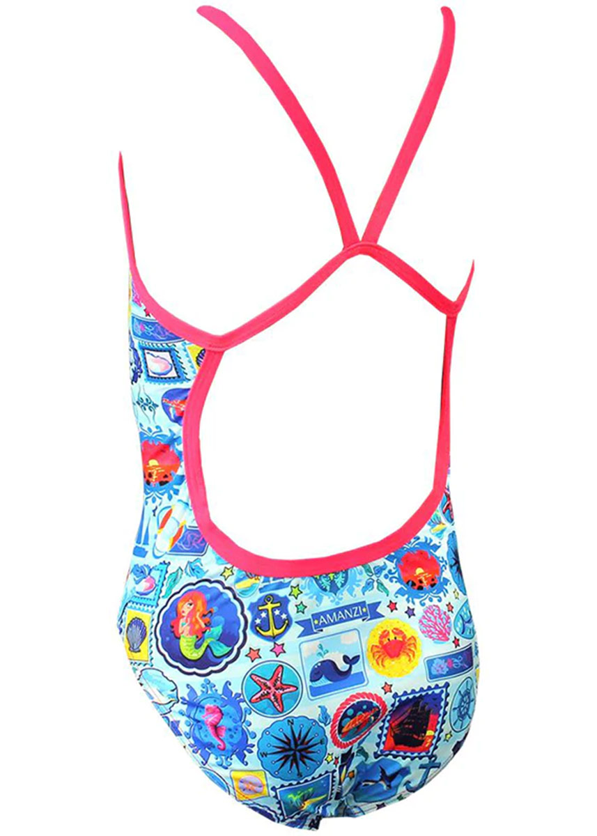 Amanzi Seafarer Girls Swimsuit Blue / Multi