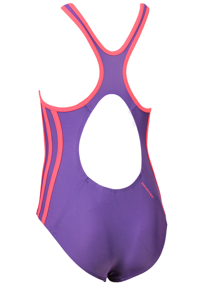 Adidas Junior 3-Stripes Swimsuit - Unity Purple
