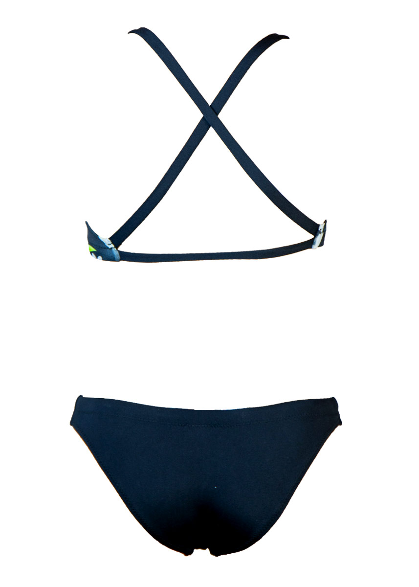 Aquarapid Girl's Panda Bikini - Black/Multi