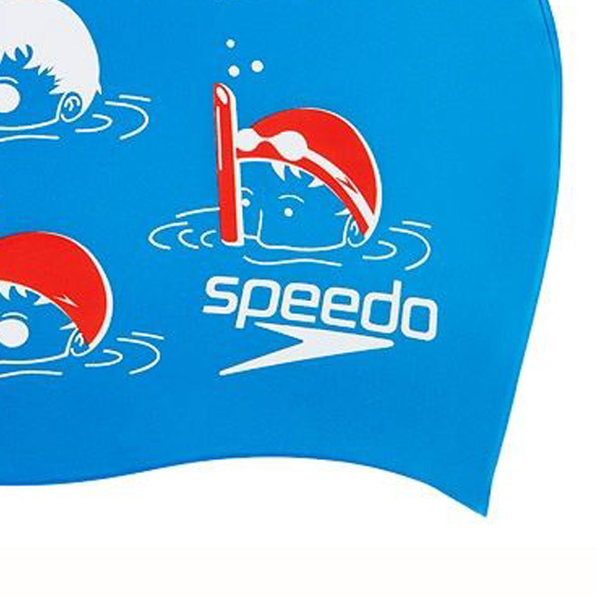 Speedo Junior Slogan Cap - Blue / Red / White