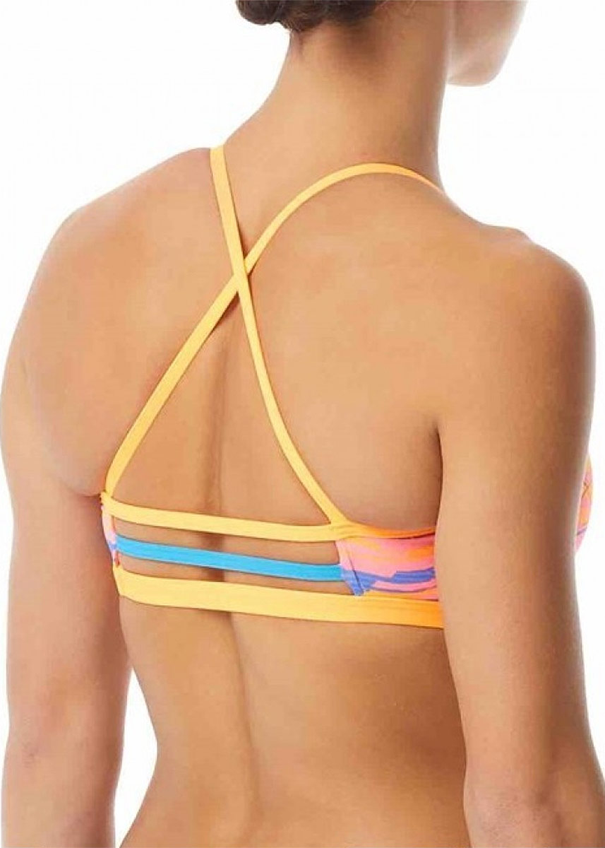 TYR Wave Rider Bikini Top - Pink/Blue