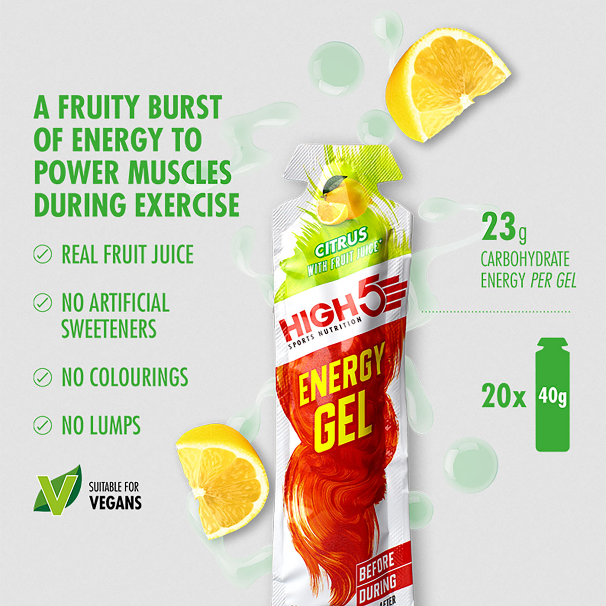 HIGH5 Energy Gel - Citrus - 40g