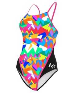 MP Michael Phelps Girls Belvaros Racerback Swimsuit