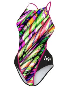 MP Michael Phelps Girls Margareta Openback Swimsuit