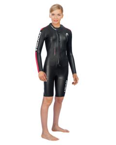 Head Base Womens Shorty Wetsuit - Black / Red