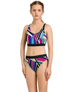 Aquafeel Girl's Stripe Confusion Racerback Bikini