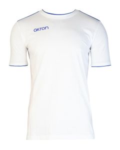 Akron Junior New Orleans Cotton T-shirt - White / Royal Blue