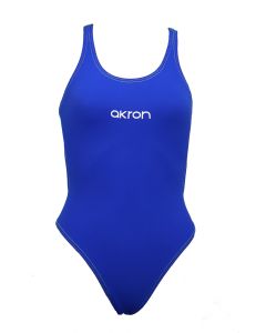 Akron Girls Babbitt Evo Bicolour Swimsuit - Blue / Fluro Green