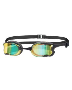 Zoggs Raptor Mirror Goggles - Grey/ Black/ Blue Mirror