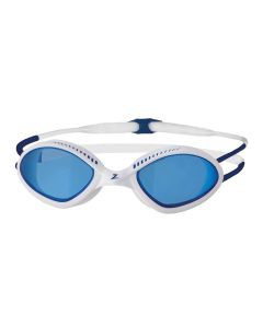 Zoggs Tiger Goggles - White/ Blue/ Blue Tint