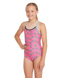 Zoggs Girls Pop Corn Starback Swimsuit