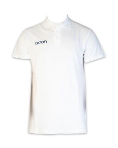 Akron Junior Break Polo Shirt - White