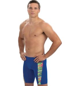 Dolfin Reliance Hive Spliced Jammer - Royal Blue / Multi Pink
