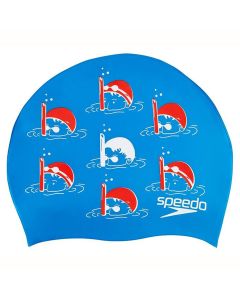 Speedo Junior Slogan Cap - Blue / Red / White Speedo Junior Slogan Cap - Blue / Red / White