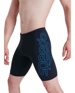 Speedo Boom Logo Placement Jammer - True Navy/ Bondi Blue