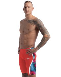 Speedo Fastskin LZR Pure Intent 2.0 Jammer - Flame Red / Picton Blue