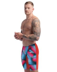 Speedo Fastskin LZR Pure Valor 2.0 Jammer - Flame Red / Picton Blue 