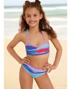 Dolfin Girls Surfs Up Print 2-Piece Bikini