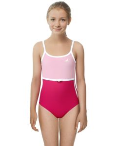 Adidas Junior Graphic Swimsuit - Pink / White