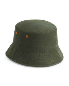 Beechfield Recycled Polyester Bucket Hat - Olive Green