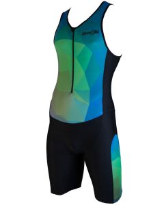 Dare2Tri Men's Ltd Funky Tri-suit - Black / Green