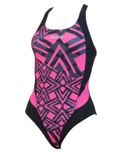 Jaked Womens Geometrik One-Piece Swimsuit - Pink