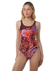 Jaked Paisley Swimsuit - Bordeaux