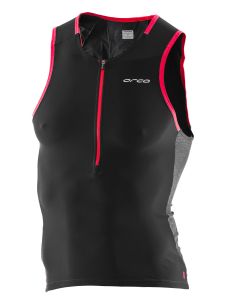 Orca Men's 226 Perform Tri Tank- Black/ Orange
