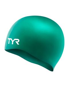 TYR Wrinkle Free Silicone Swim Caps - Green
