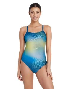 Aqua Sphere Essential Open Back Swimsuit - Lightning Wave