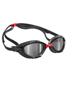 Mad Wave Triathlon Mirrored Goggles - Red