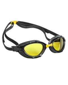 Mad Wave Triathlon Mirrored Goggles - Black / Yellow