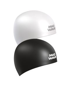 Mad Wave Reversible Champion Swim Cap - Black / White