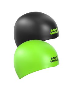 Mad Wave Reverse Champion Swim Cap Black / Green