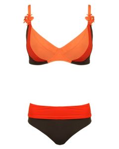 Melie & Madeleine Mafalda Bikini Brown/Red